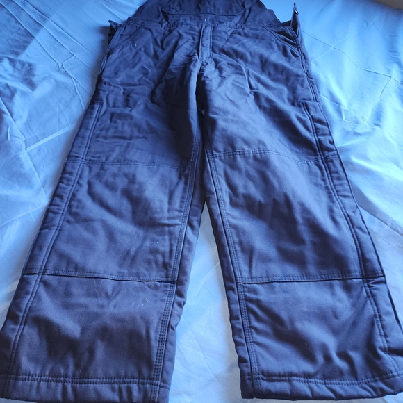 LAPCO FR HRC3 PFPA2112 INSULATED DUCK CANVAS WORKWEAR BIB OVERALLS NAVY SIZE 2XL
